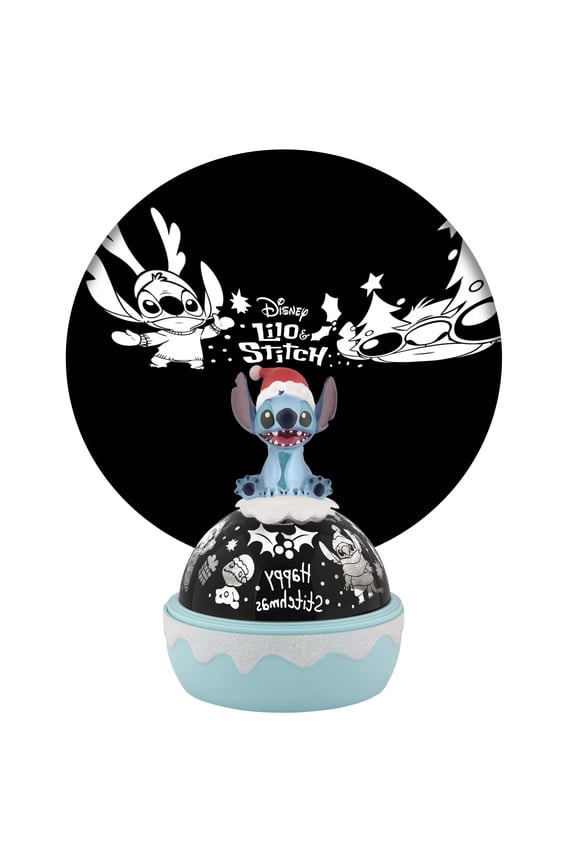 Christmas White Projector Light Tabletop Shadow Lights Stitch Disney 6.574 in x 6.57 in x 8.85 in 0.91 lb