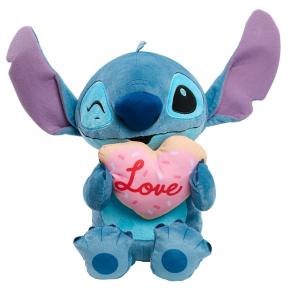 Valentine's Day Disney Stitch with Cookie Large Plush, 13", Ages 2+