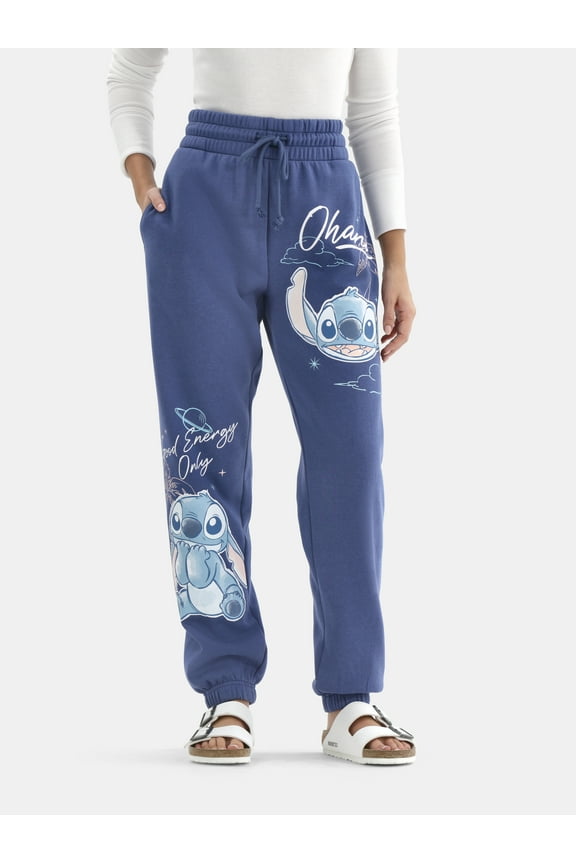 Stitch Graphic Print Joggers, Womens