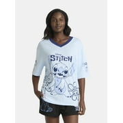 STITCH Women's Football Tee with Short Sleeves, Sizes XXS-XXL