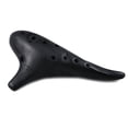 thumbnail image 1 of STL Ocarina 363747 12 Hole Ceramic C Major Ocarina Aria Tenor, Black, 1 of 3
