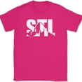 thumbnail image 1 of STL Saint Louis Cityscape Missouri T-Shirt Home Local City Graphic Tee - Pink, 3XL, 1 of 1