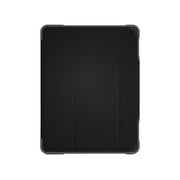 STM Goods Dux Plus Duo Carrying Case for 10.2 Apple, Logitech iPad 8th and 7th Generation, Black, Clear