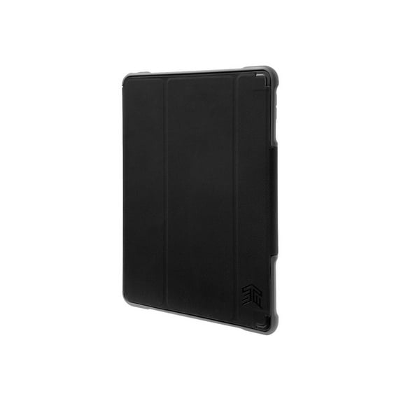 STM dux - Flip cover for tablet - polyurethane, polycarbonate, thermoplastic polyurethane (TPU) - black