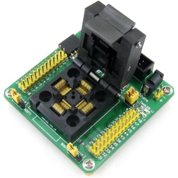 STM32 QFP48 Programmer Adapter Development Board for Microcontroller Debugging and Testing Compatible with ST-Link J-Link SKU-3466