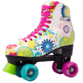 thumbnail image 1 of STMAX Quad Skates for Women Size 7 Derby roller Vintage Flower print, 1 of 22
