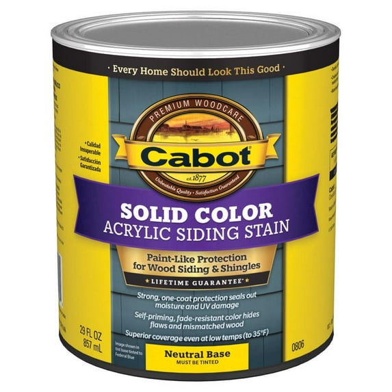 Valspar Brand 1 Quart Neutral Base PRO V.T. Acrylic Stain 140-0806 QT- pack of 4