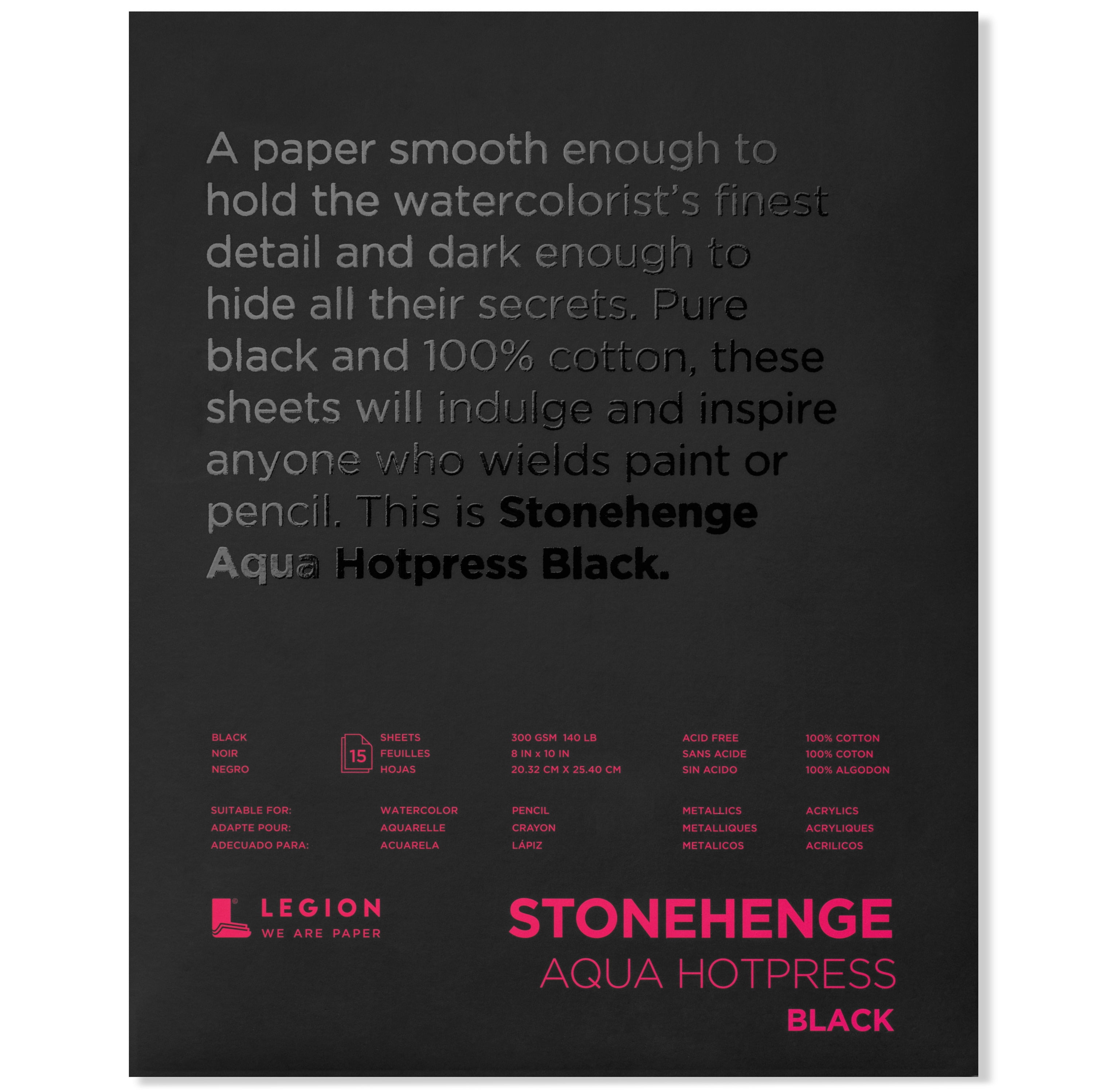 STNHN AQUA PD HP 8X10 BLK 15SH