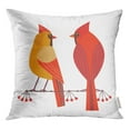 thumbnail image 1 of STOAG Abstract Cute Red Northern Cardinal Couple Comic Simple Flat Cartoon Throw Pillowcase Cushion Case Cover 20x20 inch, 1 of 1