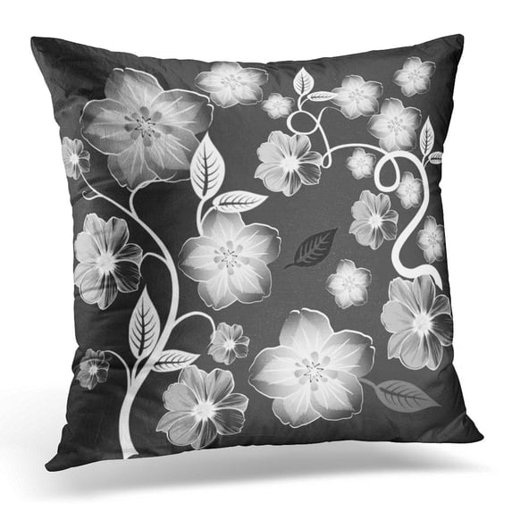 STOAG Accent Chic Black Gray and White Elegant Throw Pillowcase Cushion Case Cover 16x16 inch