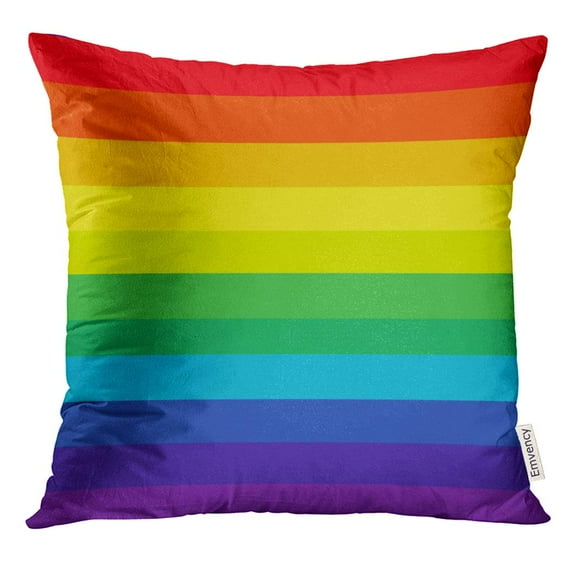 STOAG Colorful Abstract Striped Multicolored Rainbow Color Graphic Throw Pillowcase Cushion Case Cover 16x16 inch