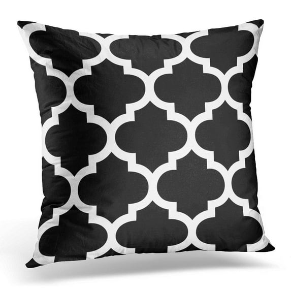 STOAG Colorful Outdoor Black White Moroccan Garden Throw Pillowcase Cushion Case Cover 16x16 inch