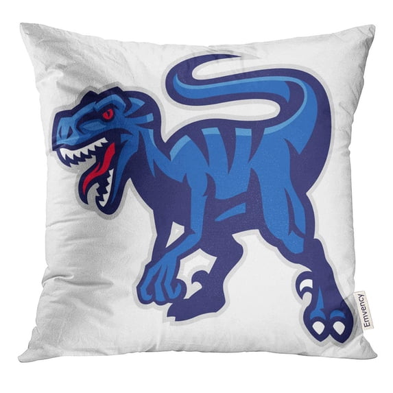STOAG Dinosaur Raptor Mascot Team Aggressive Throw Pillowcase Cushion Case Cover 16x16 inch