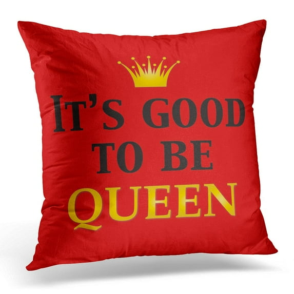 STOAG Drama Good to Be Queen Drag Throw Pillowcase Cushion Case Cover 16x16 inch