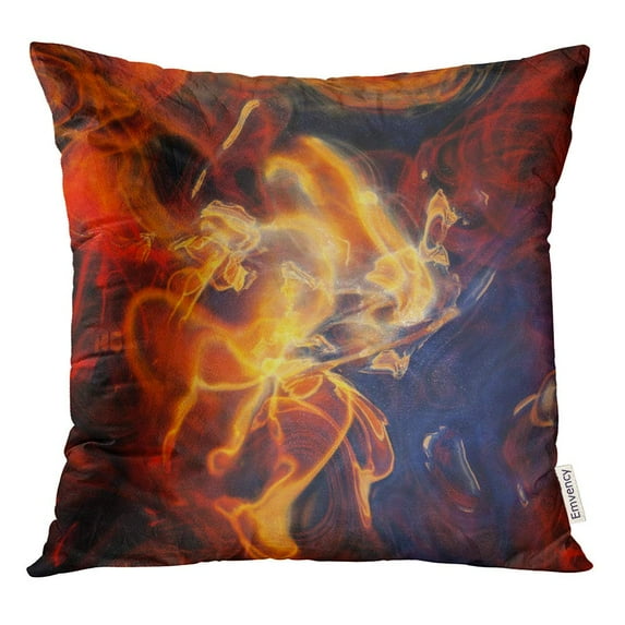 STOAG Fire Beautiful Fractal Abstract Warm Graphic Bright Color Cool Throw Pillowcase Cushion Case Cover 16x16 inch