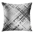 thumbnail image 1 of STOAG Glitch Distortion Effect Abstract Random Black and White Gray Diagonal Throw Pillowcase Cushion Case Cover 20 x 20 inch, 1 of 1