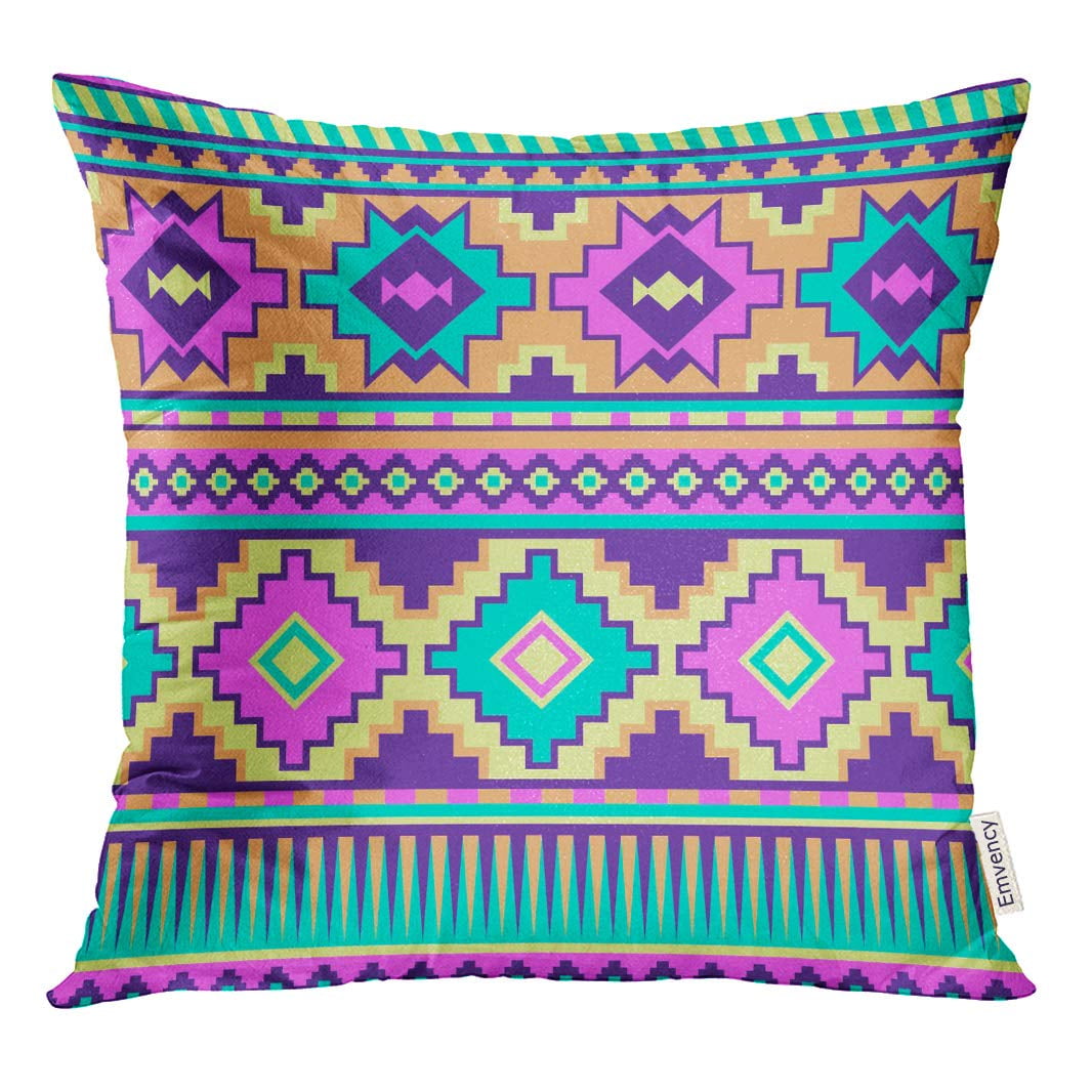STOAG Green Neon Pastel Multicolor Tribal Aztec Fancy Abstract