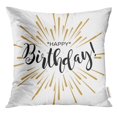 thumbnail image 1 of STOAG Happy Birthday Beautiful with Calligraphy Black Text Word Gold Fireworks Handwritten Modern Brush Throw Pillowcase Cushion Case Cover 20x20 inch, 1 of 1