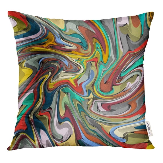STOAG Material Artistic Colorful Abstract Bright Clean Color Contemporary Creative Throw Pillowcase Cushion Case Cover 20x20 inch