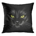 thumbnail image 1 of STOAG Orange Portrait of Black Cat on Yellow Beautiful Beauty Throw Pillowcase Cushion Case Cover 18x18 inch, 1 of 1