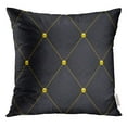 thumbnail image 1 of STOAG Quilt Black Quilted Pattern Made with Gradient Mesh Great for Luxury and VIP Projects Gold Abstract Throw Pillowcase Cushion Case Cover 20 x 20 inch, 1 of 1
