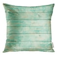 thumbnail image 1 of STOAG Shabby Chic Wood Rustic Old Plank in Turquoise Mint and Beige Colors with Scratches and Antique Cracked Throw Pillowcase Cushion Case Cover 16x16 inch, 1 of 1