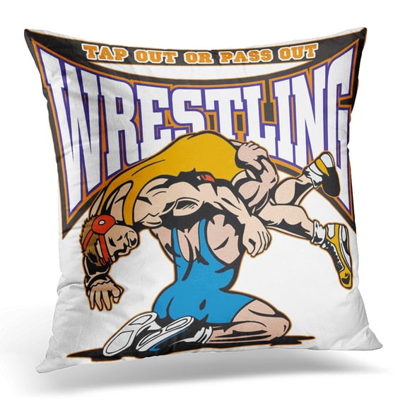 STOAG Sports Tap Out Wrestling Throw Pillowcase Cushion Case Cover 16x16 inch
