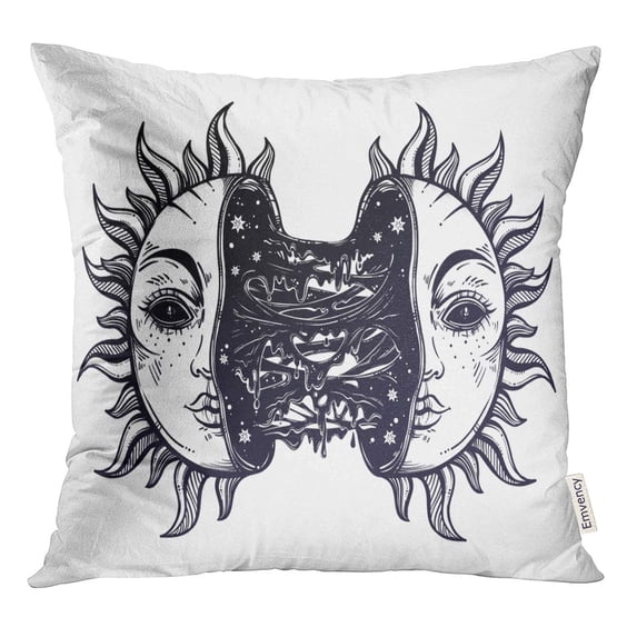 STOAG Sun Broken in Two Half Open and Full of Slime Throw Pillowcase Cushion Case Cover 16x16 inch