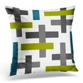 thumbnail image 1 of STOAG Teal Chartreuse Blue Green Grey Abstract Gray Charcoal Throw Pillowcase Cushion Case Cover 16x16 inch, 1 of 1
