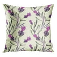thumbnail image 1 of STOAG Watercolor Blossom Lavender Pattern Flower Botanical Botany Drawing Drawn Throw Pillowcase Cushion Case Cover 18x18 inch, 1 of 1