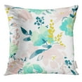 thumbnail image 1 of STOAG White Watercolor Watercolour Floral Pattern Delicate Flowers Yellow Blue and Pink Red Spring Summer Throw Pillowcase Cushion Case Cover 16x16 inch, 1 of 1