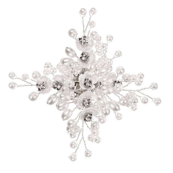 STOBOK 1 Pair Wedding Bridal Shoe Clip Flower Decoration White Alloy for Women