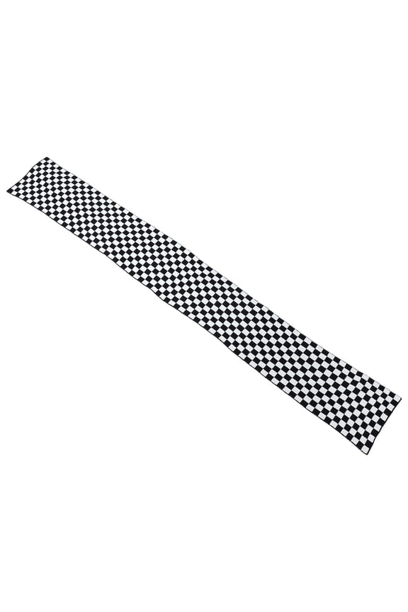 1Pc Printed Chessboard Shawl Wool Yarn Material Sunshade Scarf Lightweight Elegant Design