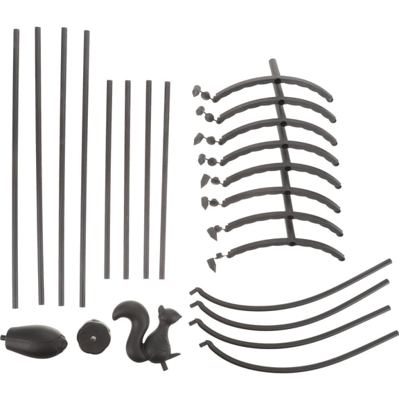 STOBOK Black Garden Trellis for Climbing Plants, Indoor and Outdoor Plant Support, 1 Set
