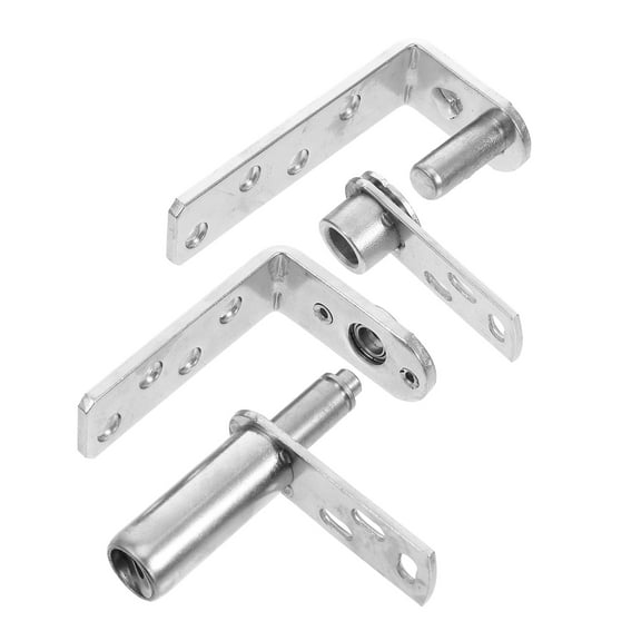 STOBOK 1Set Automatic Rebound Stainless Steel Door Pivot Hinge with Dual Directional Swing for Bar Counters