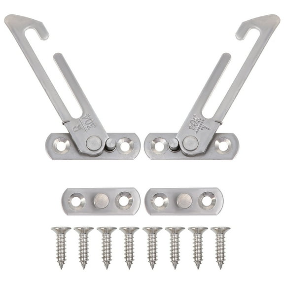 STOBOK 1Set Stainless Steel Window Locks for Home Safety with Sliding Window Hook