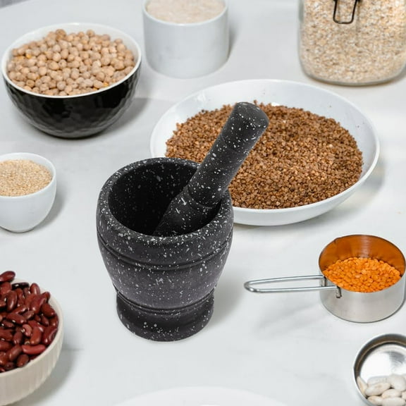 STOBOK Mortar and Pestle for Spices Assorted Color 1 Set 4.5x4.1in