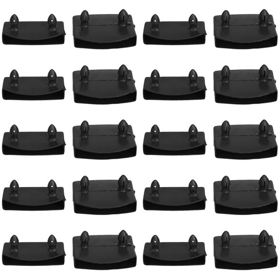 STOBOK 1Set Replacement Bed Slat End Covers Plastic Black Sturdy Furniture Parts for Beds
