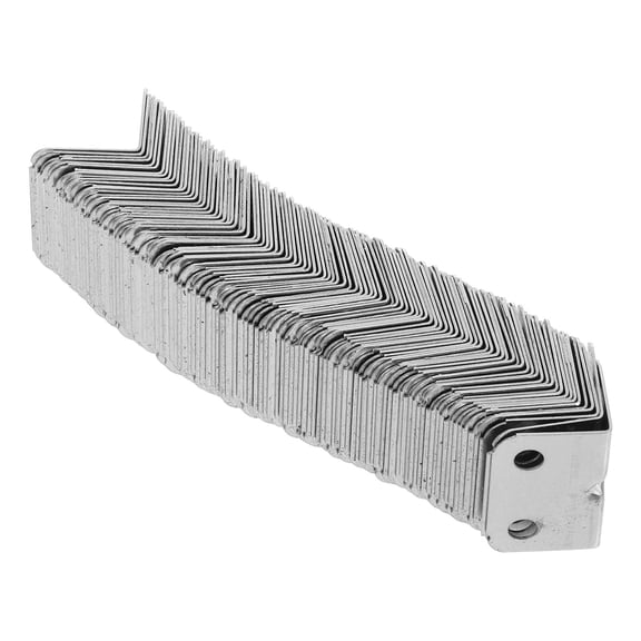 STOBOK 100PCS Detachable Corner Brace L Brackets Rolled Steel for Shelf Securing