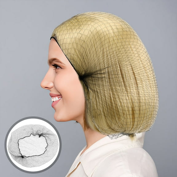 STOBOK 100Pcs Black Hair Net for Bun Mesh Net Invisible Hair Wrap for Cooking and Performance