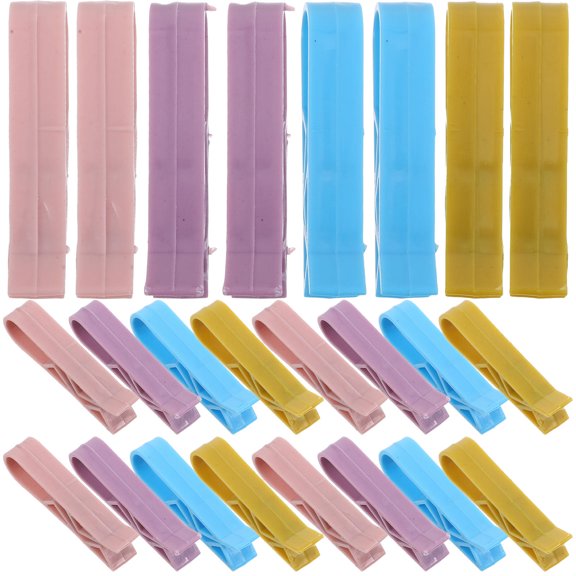 STOBOK Waste Basket Clips Strong Grip ABS Assorted Color for Easy Setup 100Pcs