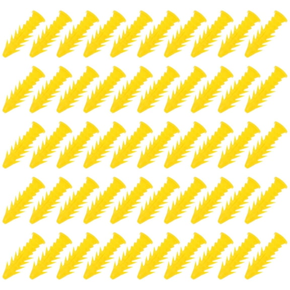 STOBOK 100Pcs Heavy Duty Plastic Wall Anchors for Drywall Furniture and Office Use