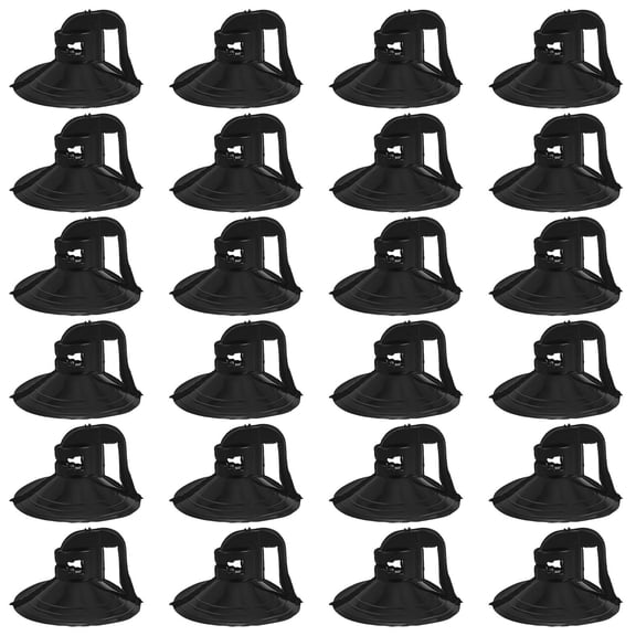 STOBOK 100pcs Suction Cup Window Shade Black PVC Heat Reduction for Car Interior Protection