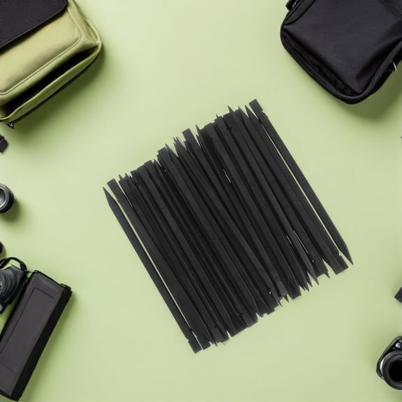 STOBOK 100Pcs Mobile Repair Tool Kit Black Plastic Pry Bars with Flat and Pointed Heads