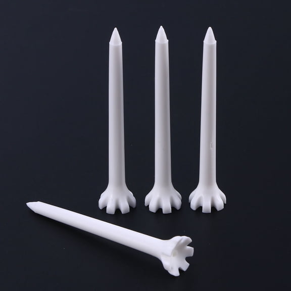 STOBOK 100Pcs White Golf Tees Plastic Durable Lightweight Ergonomic Pitch Fork Tool
