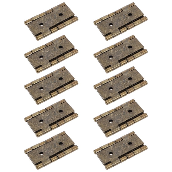 STOBOK 10Pcs Strong Green Iron Cabinet Hinges Double Acting for Interior Door and Screen Use