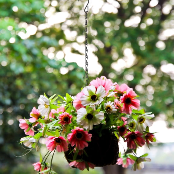 STOBOK 10Pcs Durable Iron Hanging Chain with Hooks for Hanging Baskets and Ornaments