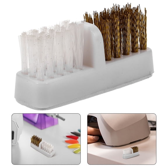 STOBOK 10Pcs Nail Drill Bit Cleaning Brush Portable Steel Wire Copper Wire Brush for Electric