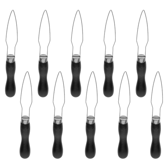 STOBOK 10Pcs One Handed Button Hooks for Seniors Black Button Fastener Tool for Home Use
