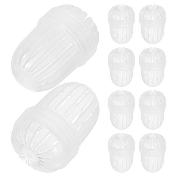 STOBOK Tea Infuser Basket Transparent Plastic Multi-Use for Loose Leaf Tea 10Pcs
